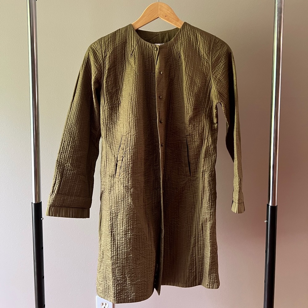 100% silk & organic cotton jacket
